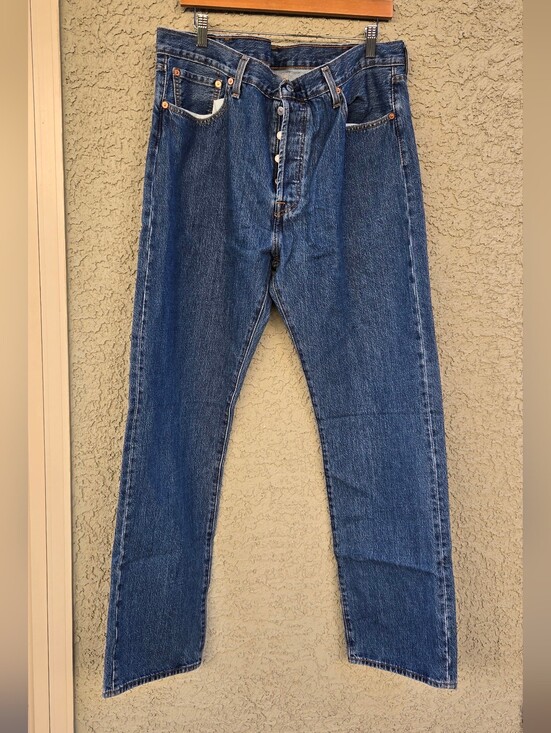 Levi's Other - Levi's 501 Classic Men's Blue Denim Jeans - Button Fly